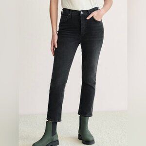 AGOLDE Riley Crop High Rise Straight Jean NWT, size 25